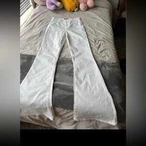 Fashion Nova Wild Leg white Pants